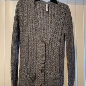 Gray Cardigan with buttons